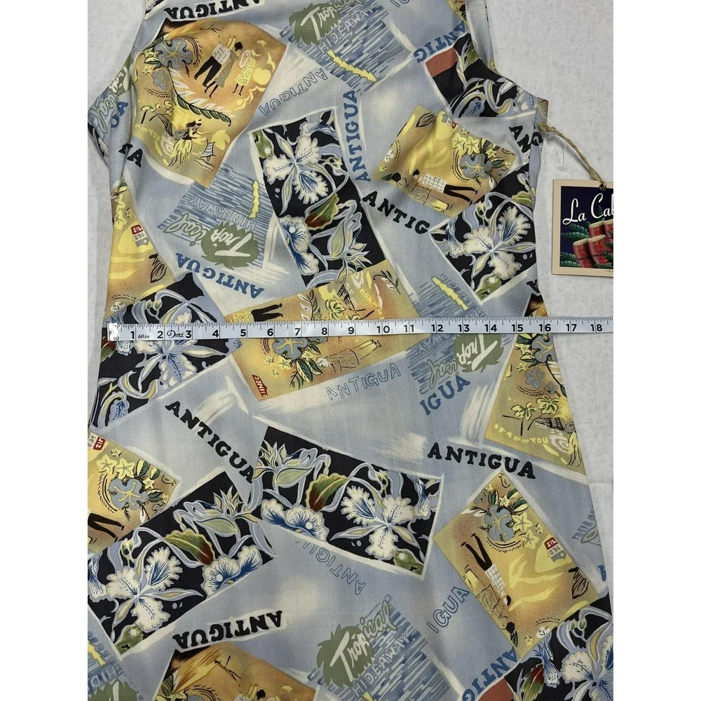 La Cabana NWT Tropical Print Rayon‎ Sleeveless Dress Medium